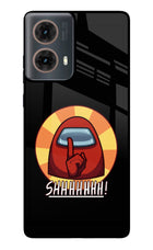 Among Us Shhh! Motorola G85 Glass Case