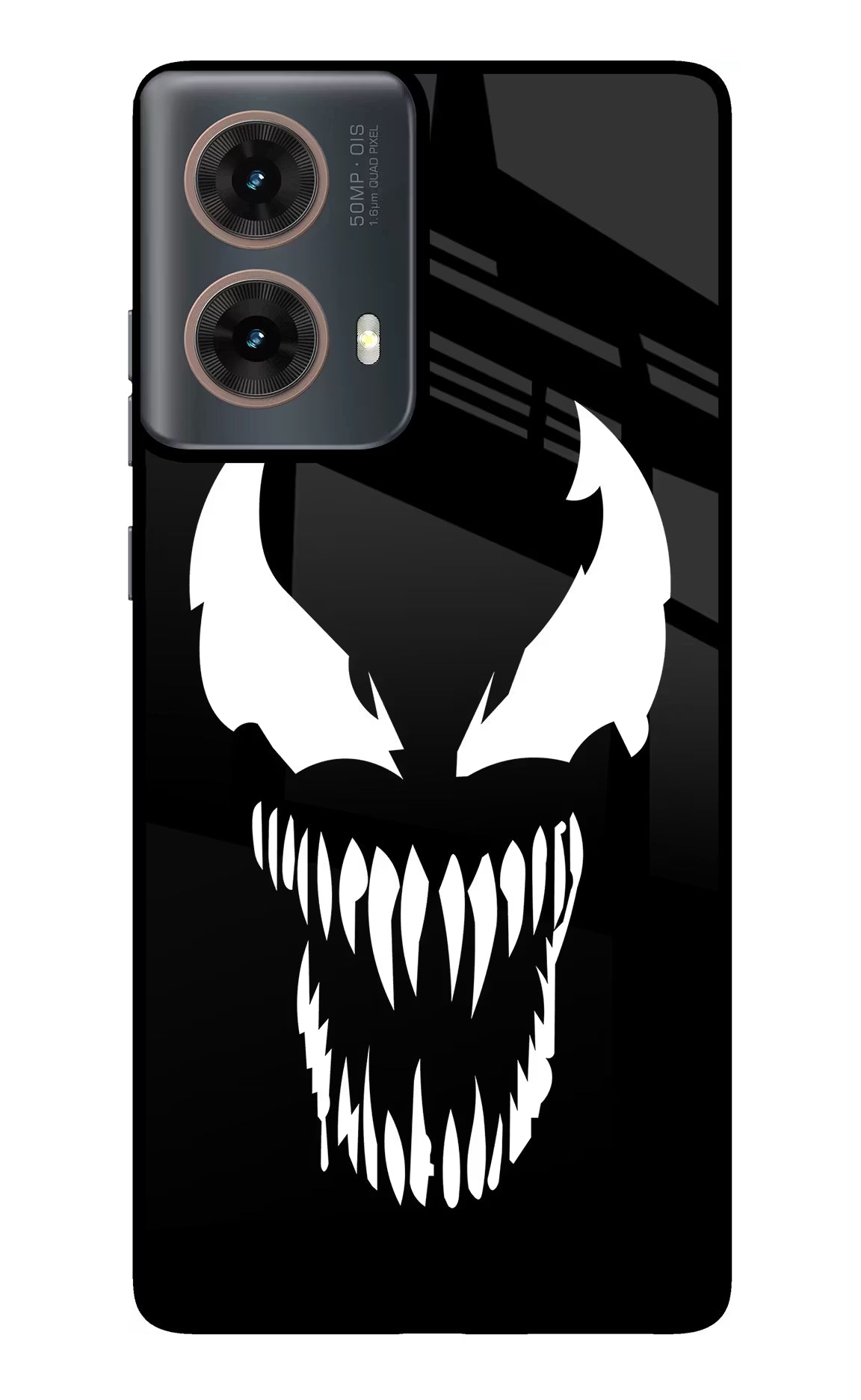 Venom Motorola G85 Glass Case Back Cover by Casekaro