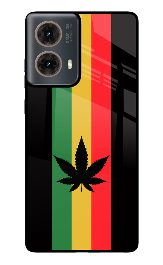 Weed Flag Motorola G85 Glass Case