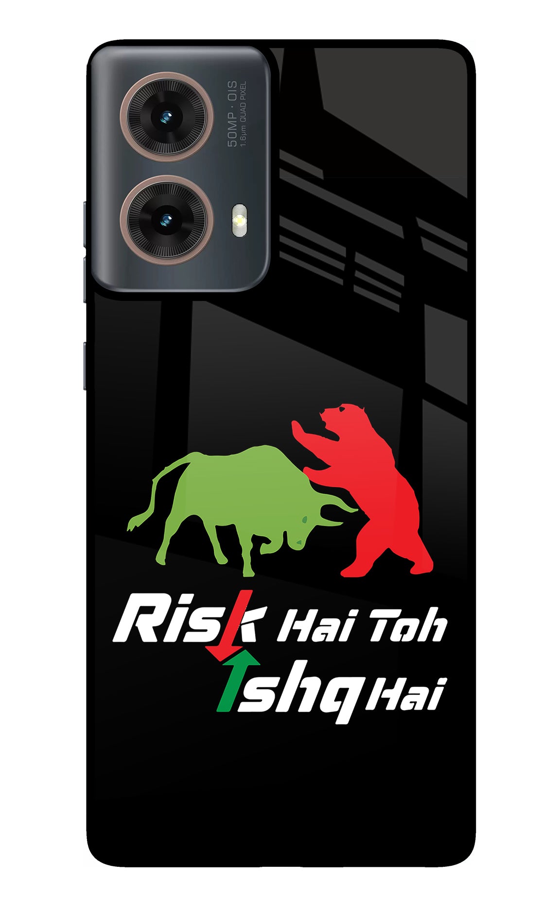 Risk Hai Toh Ishq Hai Motorola G85 Glass Case