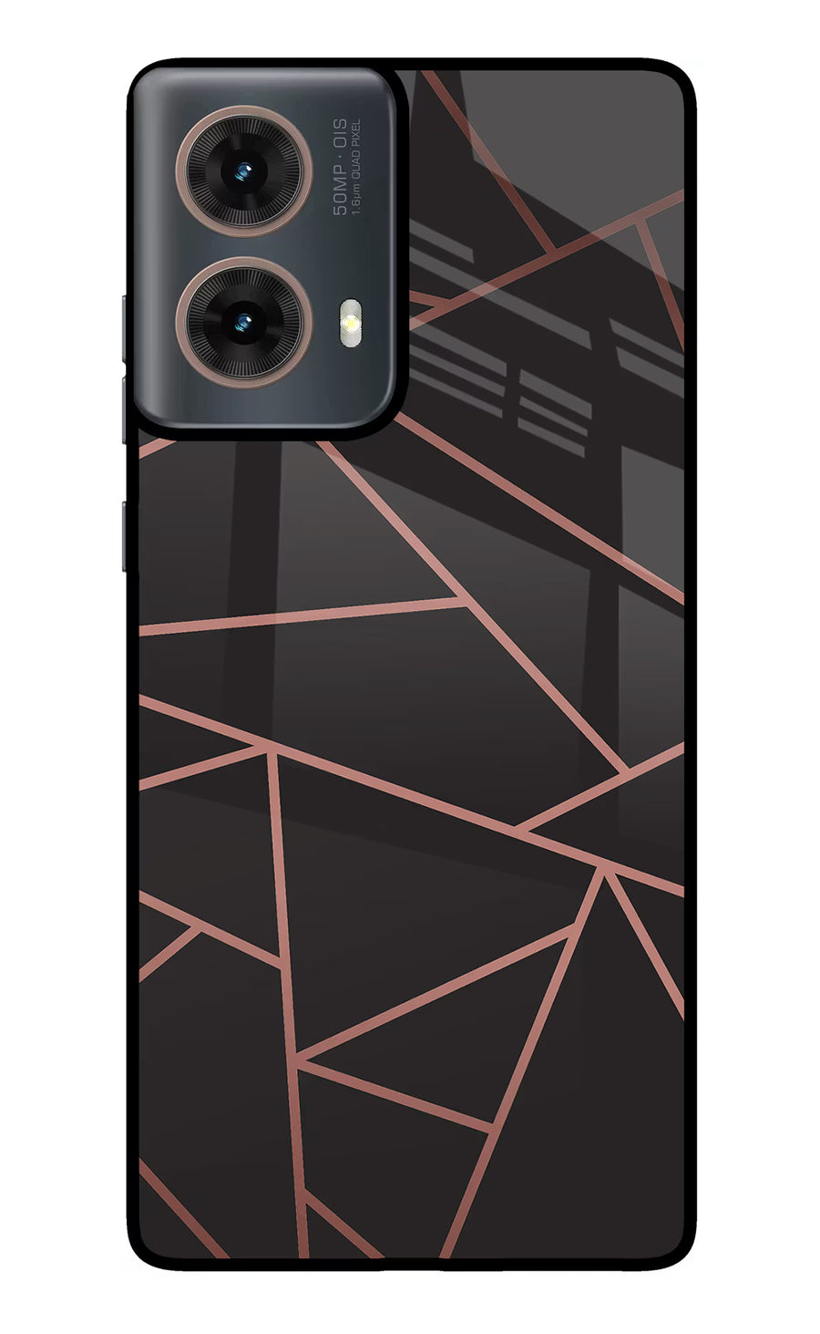 Geometric Pattern Motorola G85 Back Cover, Metal case