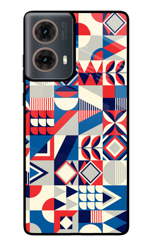 Colorful Pattern Motorola G85 Glass Case