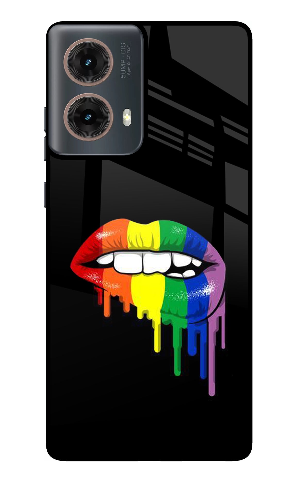 Lips Biting Motorola G85 Glass Case