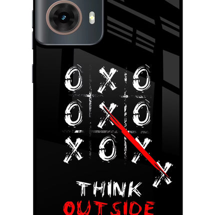 Think out of the BOX Motorola G85 Glass Case Back Cover by Casekaro