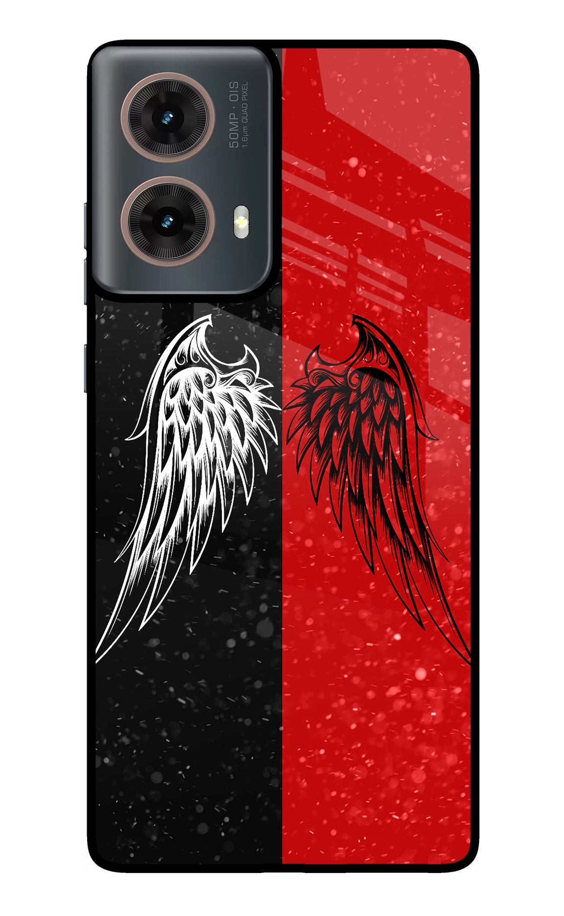 Wings Motorola G85 Glass Case