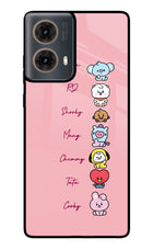 BTS names Motorola G85 Glass Case
