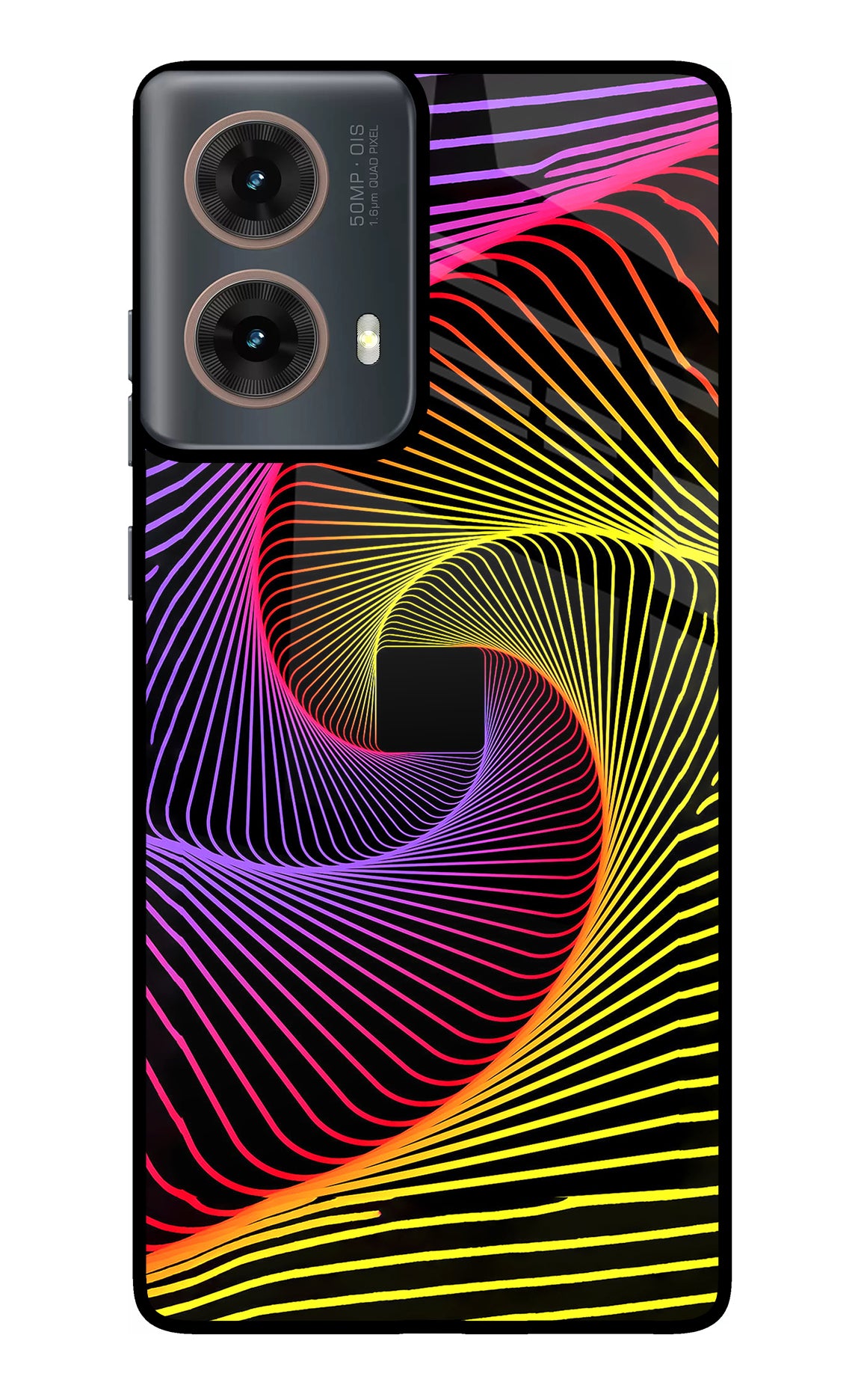 Colorful Strings Motorola G85 Glass Case