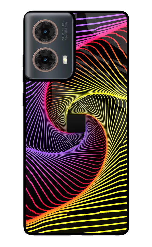 Colorful Strings Motorola G85 Glass Case