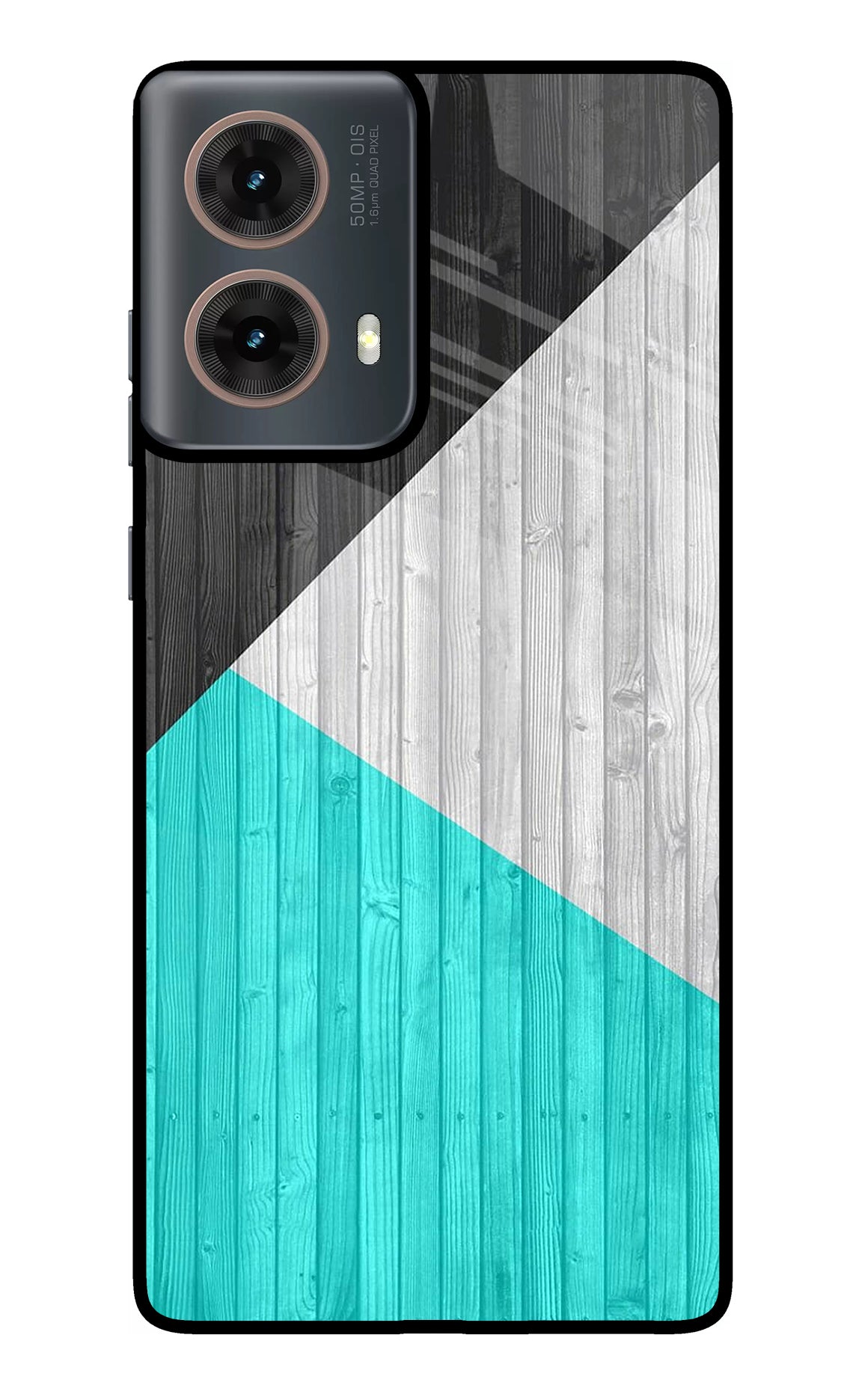 Wooden Abstract Motorola G85 Glass Case