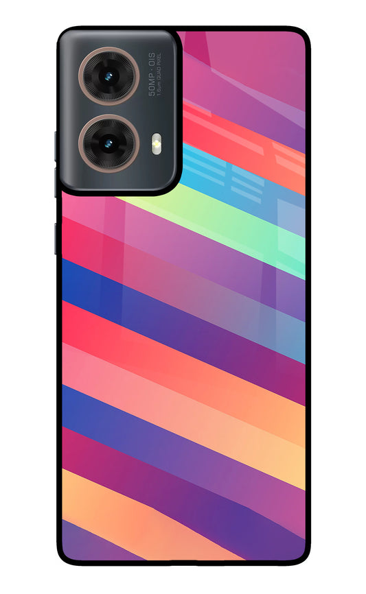 Stripes color Motorola G85 Glass Case