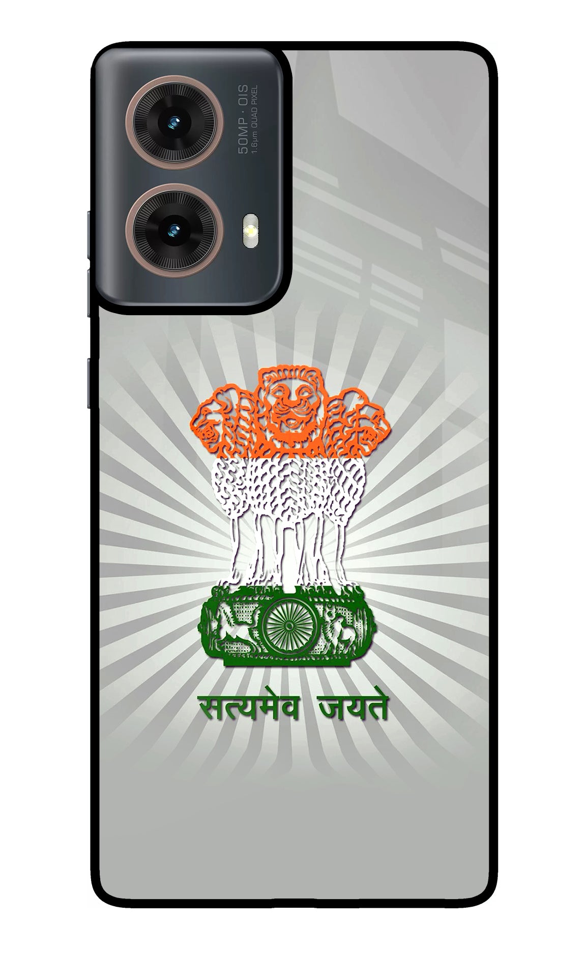 Satyamev Jayate Art Motorola G85 Glass Case