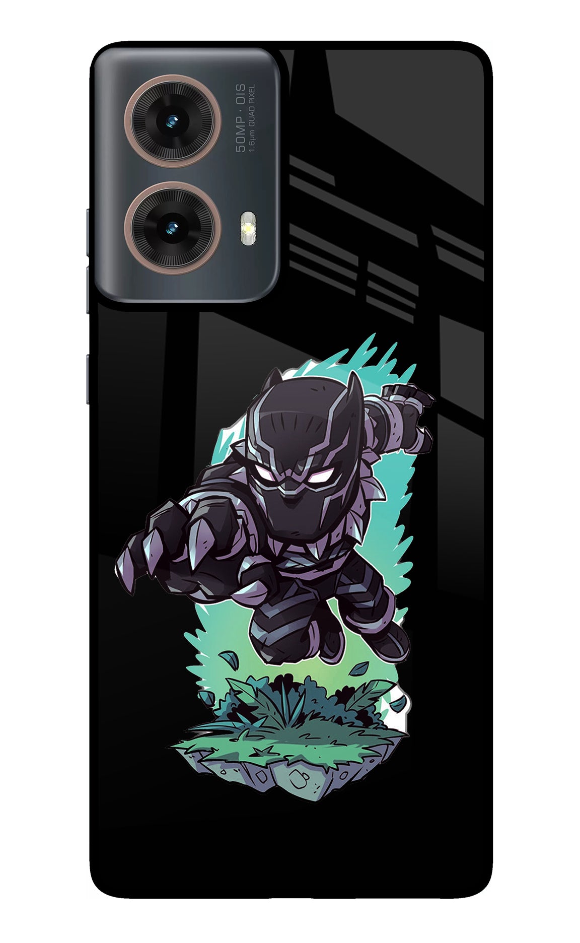 Black Panther Motorola G85 Glass Case