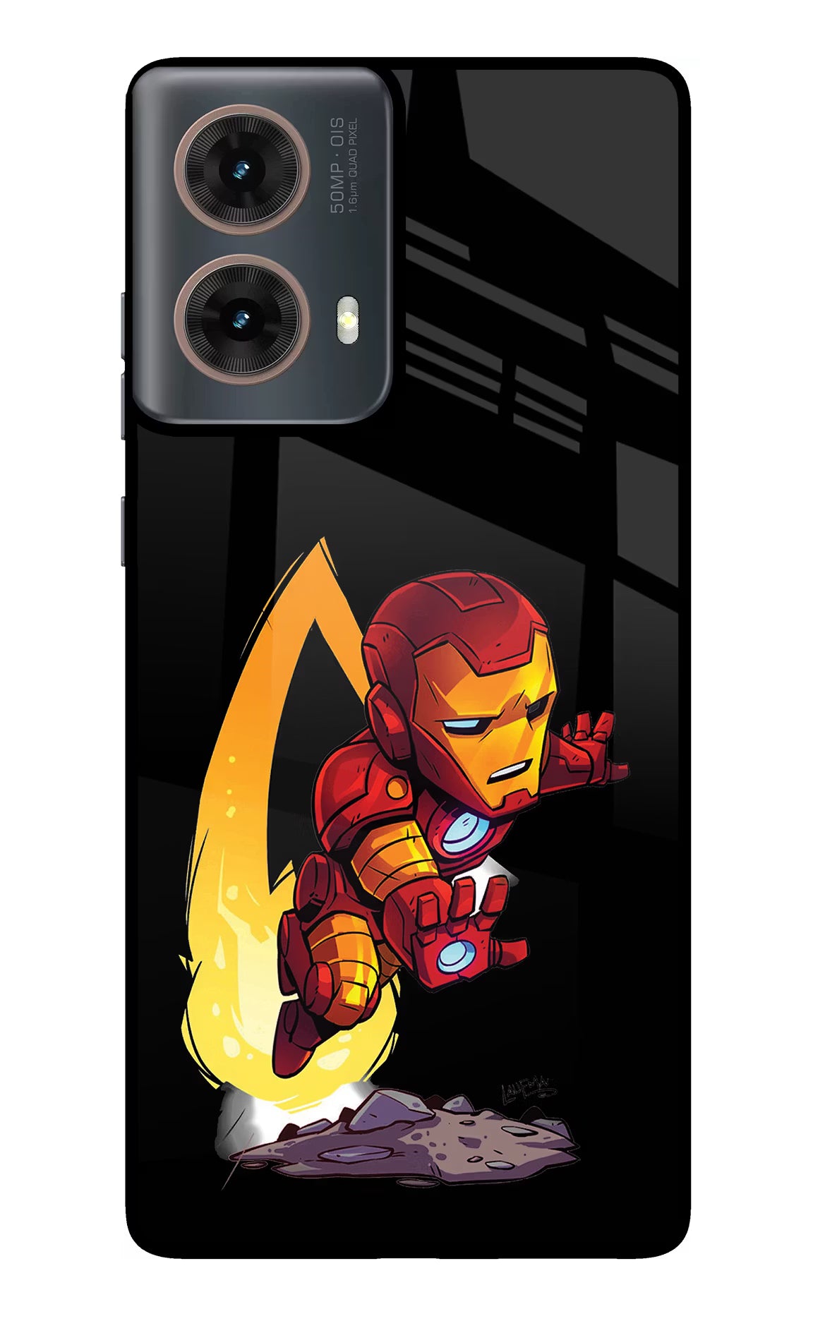 IronMan Motorola G85 Glass Case Back Cover by Casekaro