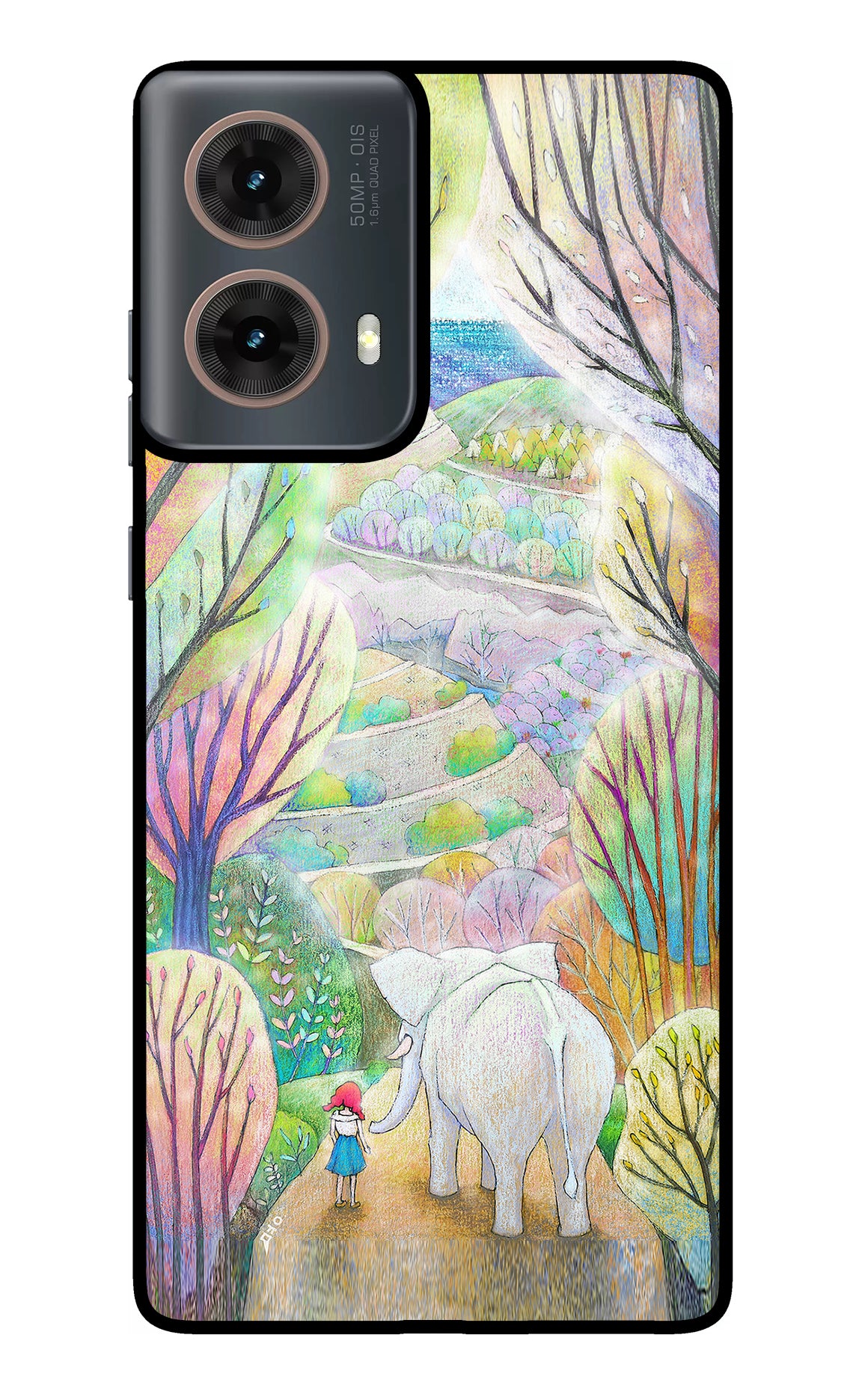 Nature Painting Motorola G85 Glass Case