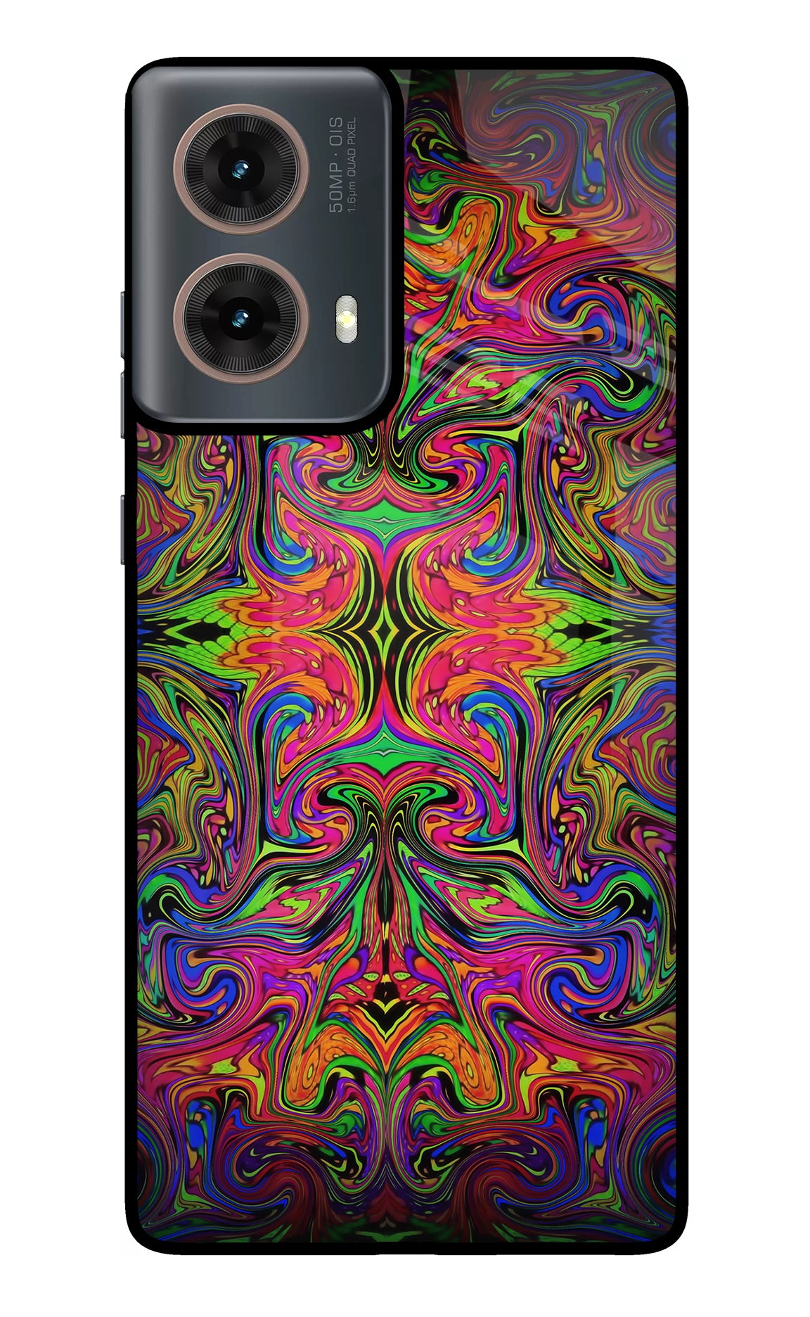 Psychedelic Art Motorola G85 Glass Case