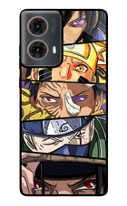 Naruto Character Motorola G85 Glass Case Back Cover by Casekaro