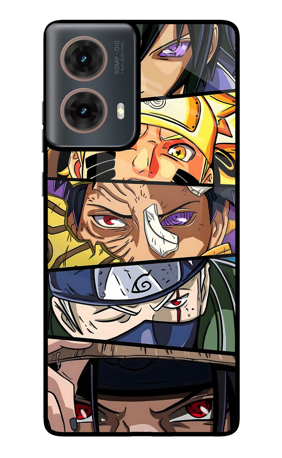 Naruto Character Motorola G85 Back Cover, Metal case