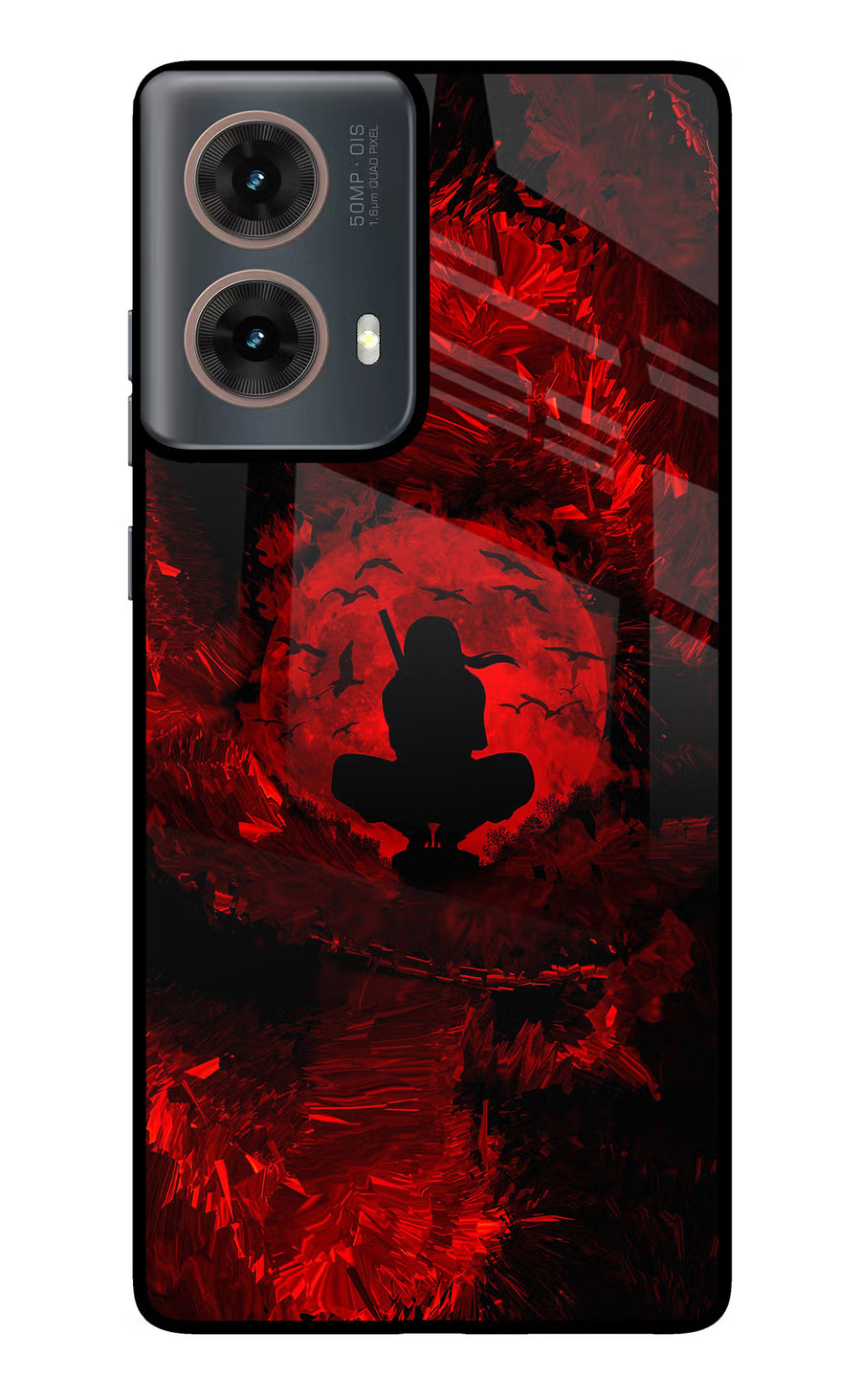 Itachi Uchiha Motorola G85 Back Cover, Metal case