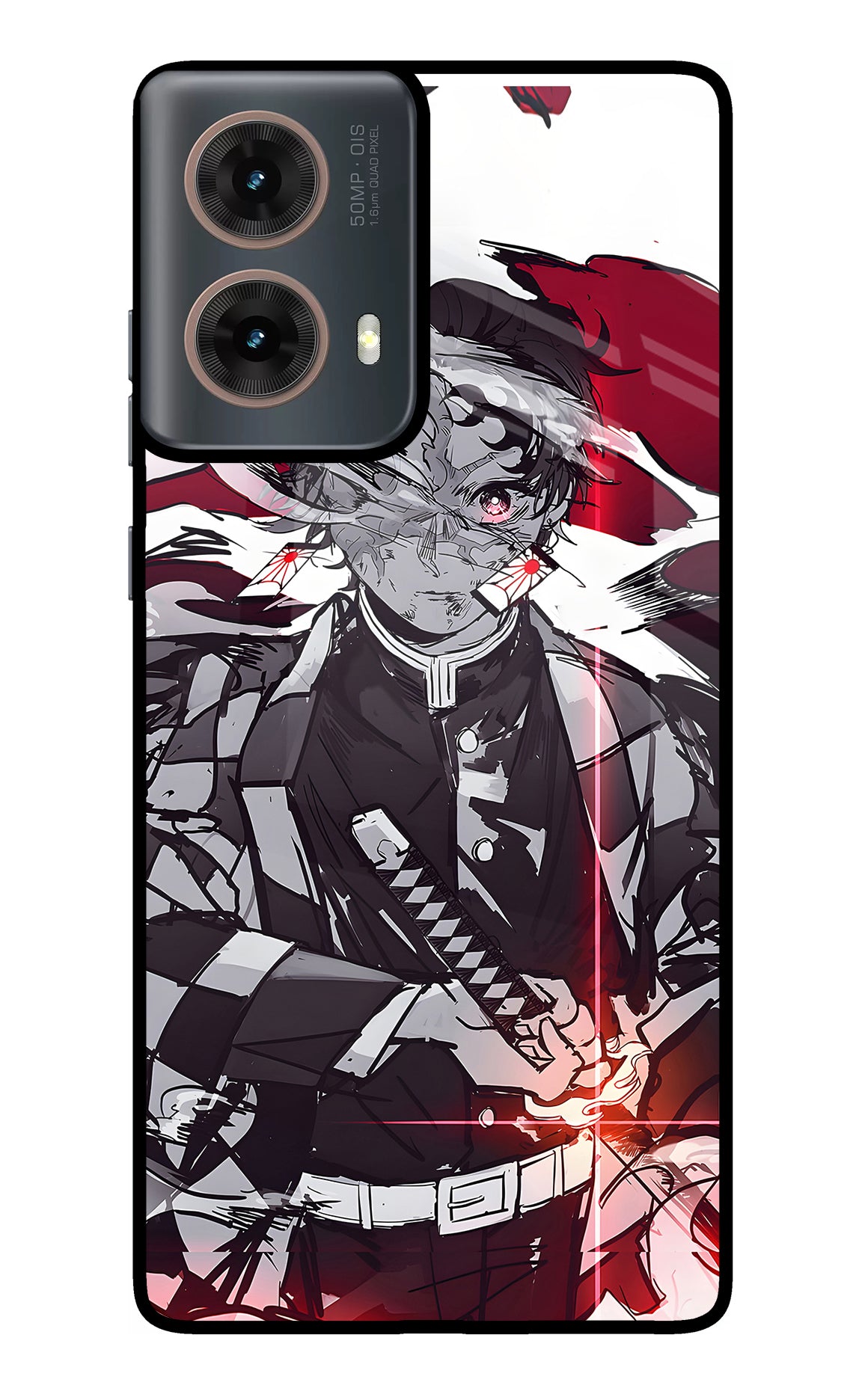 Demon Slayer Motorola G85 Glass Case