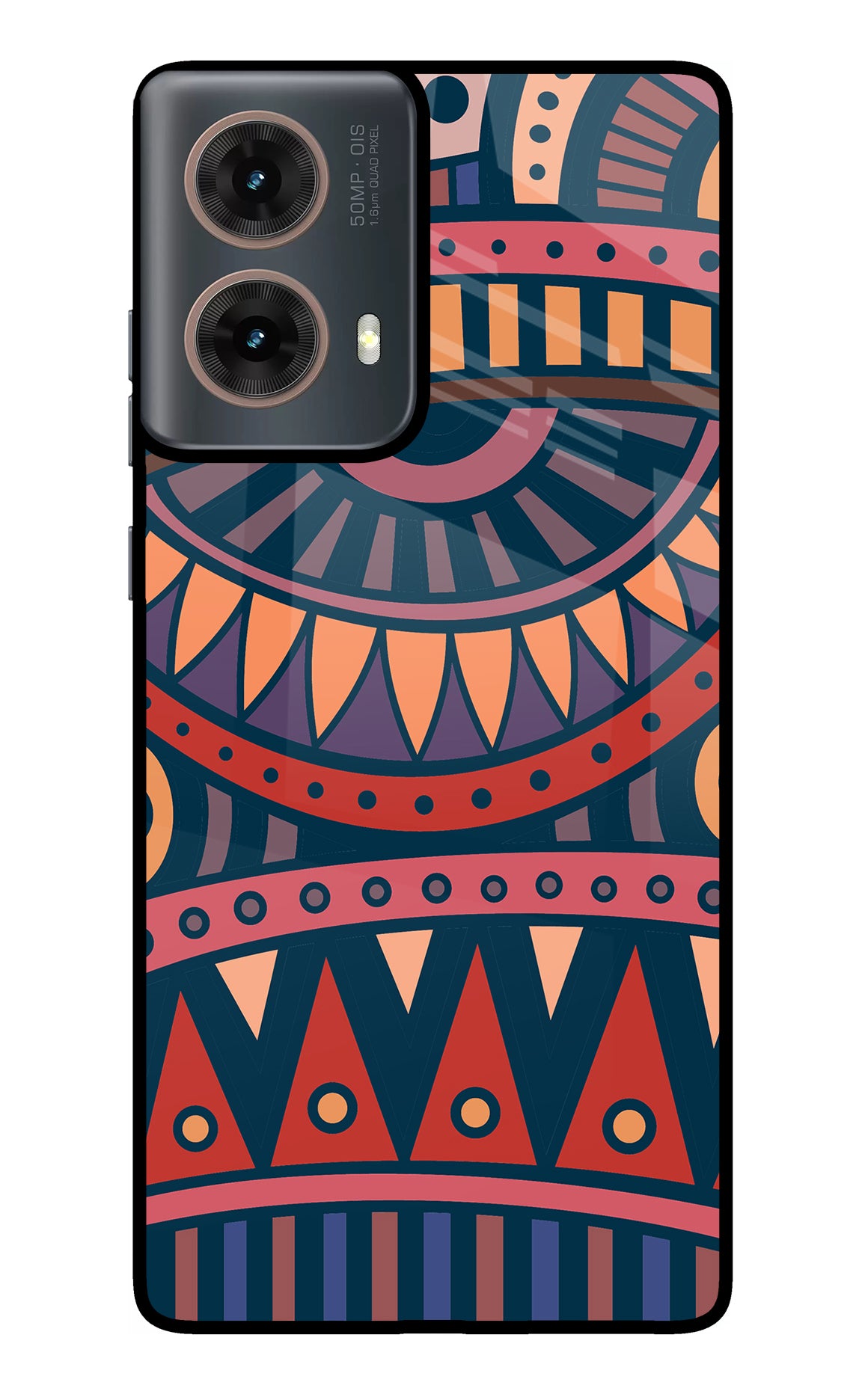 African Culture Design Motorola G85 Glass Case