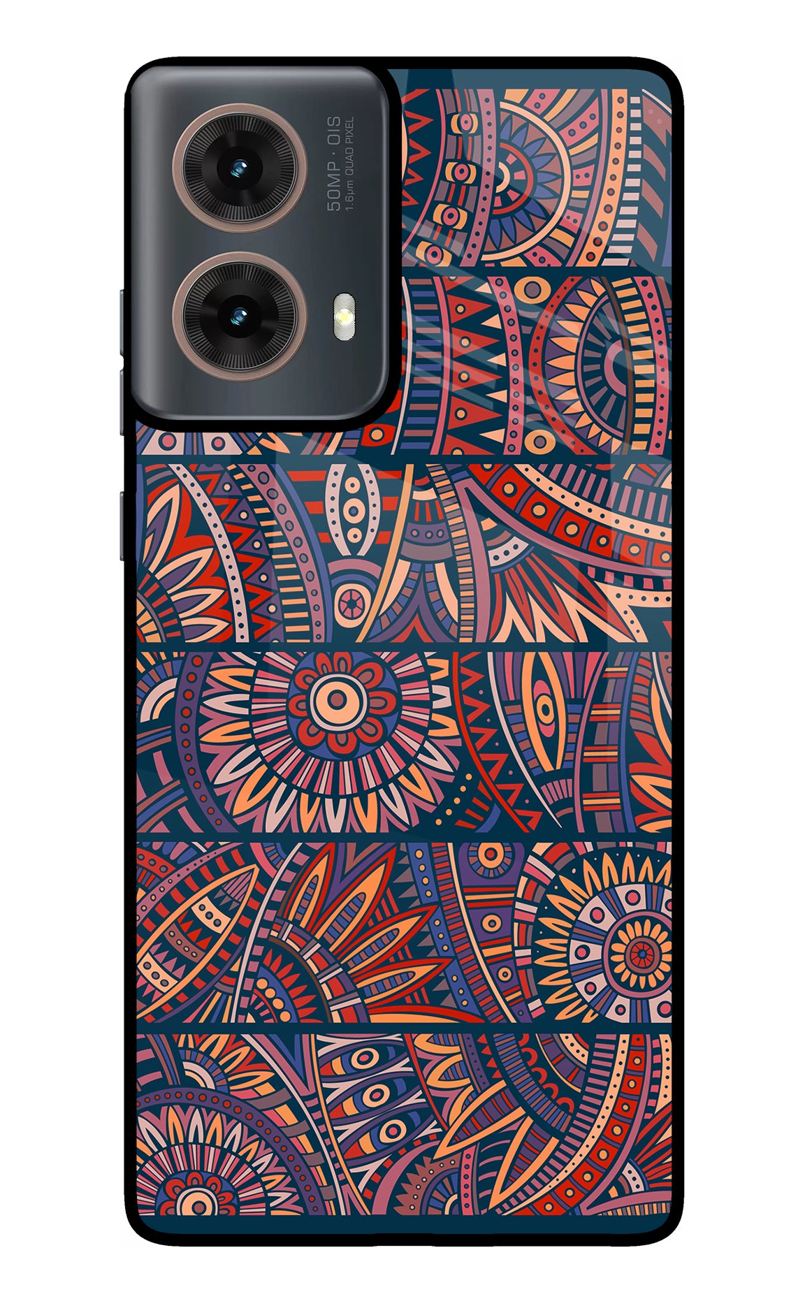 African Culture Design Motorola G85 Glass Case