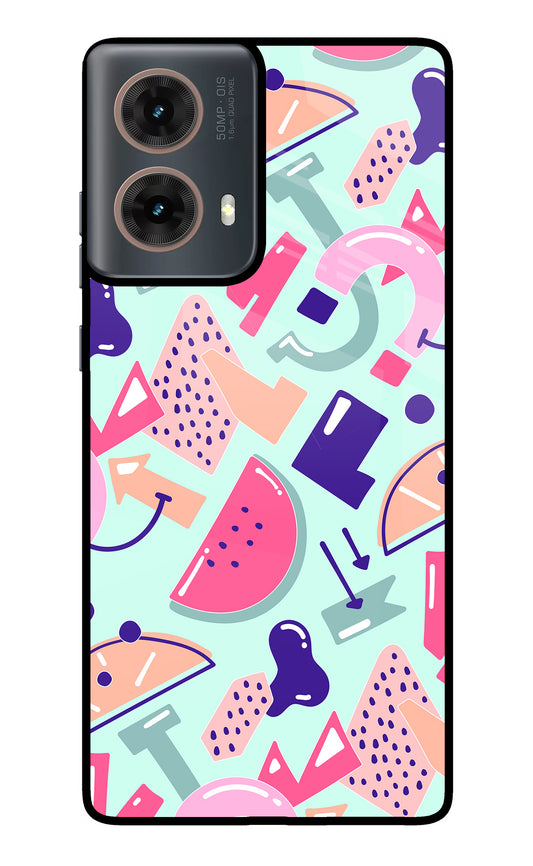 Doodle Pattern Motorola G85 Glass Case