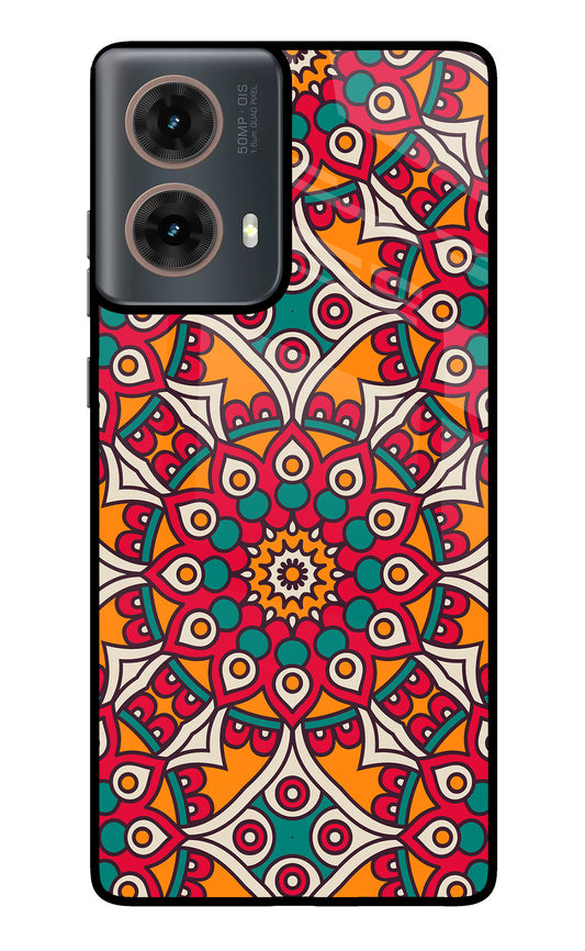 Mandala Art Motorola G85 Glass Case