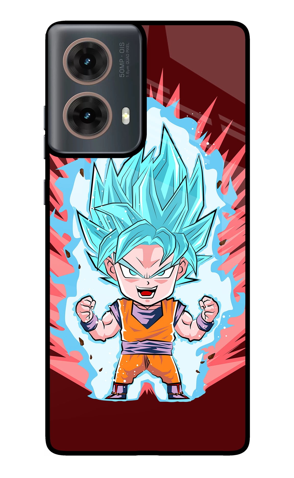 Goku Little Motorola G85 Glass Case