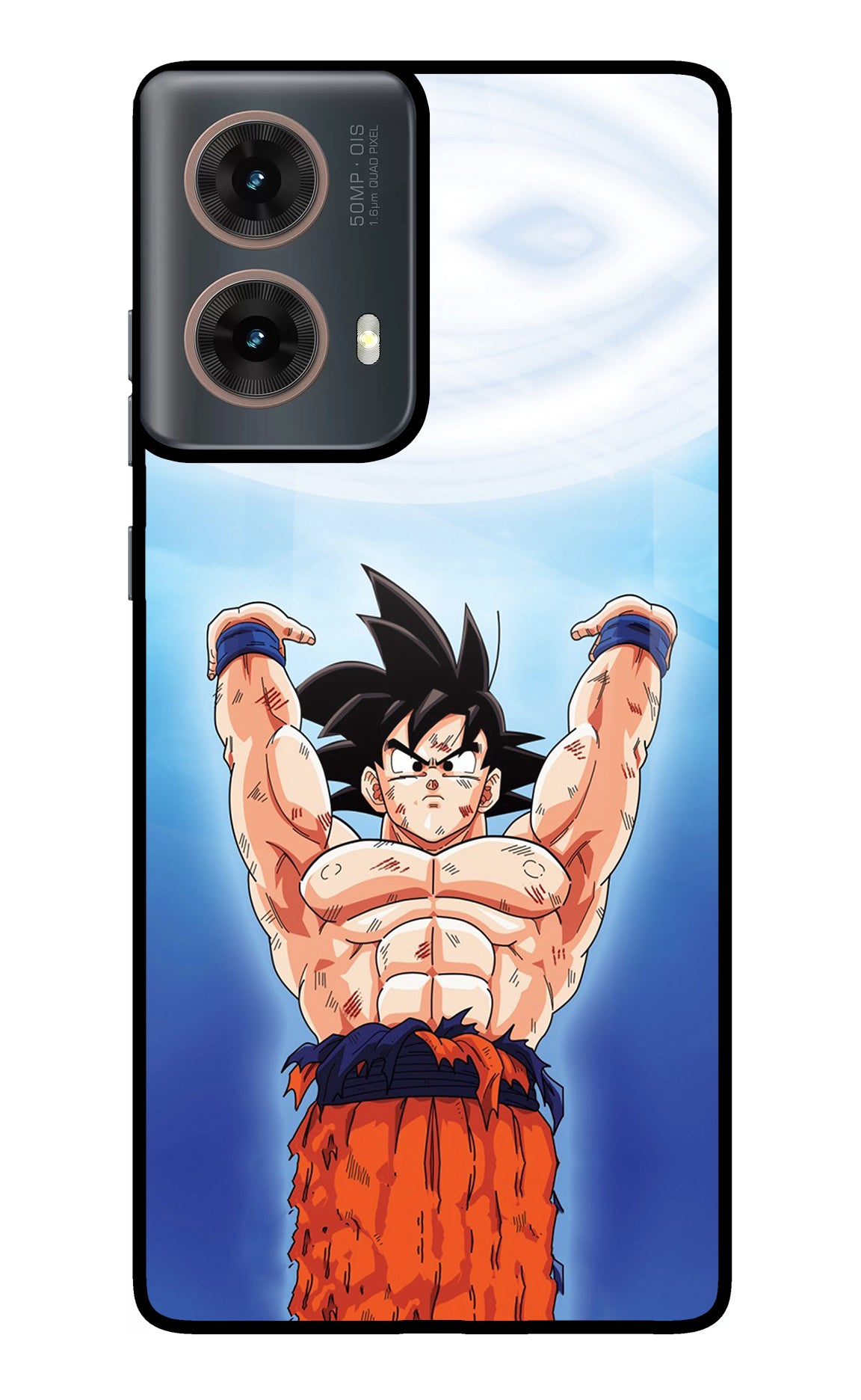 Goku Power Motorola G85 Glass Case