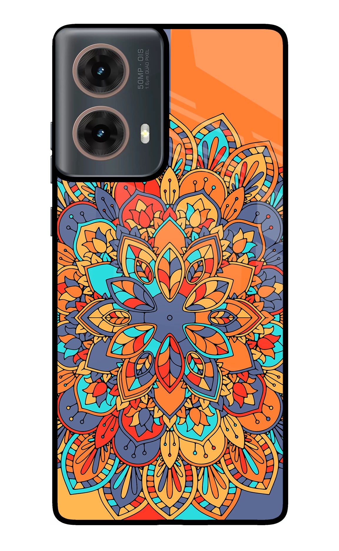 Color Mandala Motorola G85 Glass Case