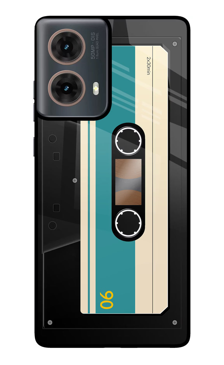 Cassette Motorola G85 Back Cover, Metal case