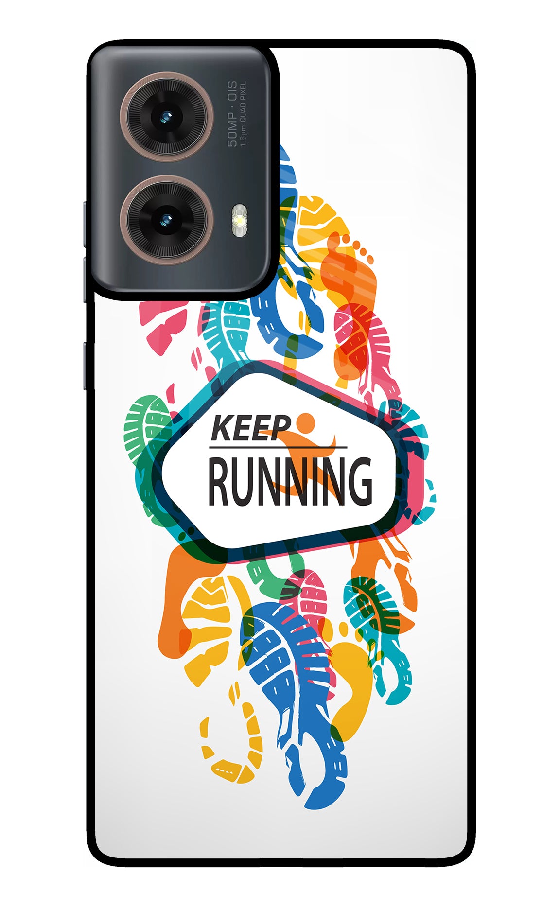 Keep Running Motorola G85 Back Cover