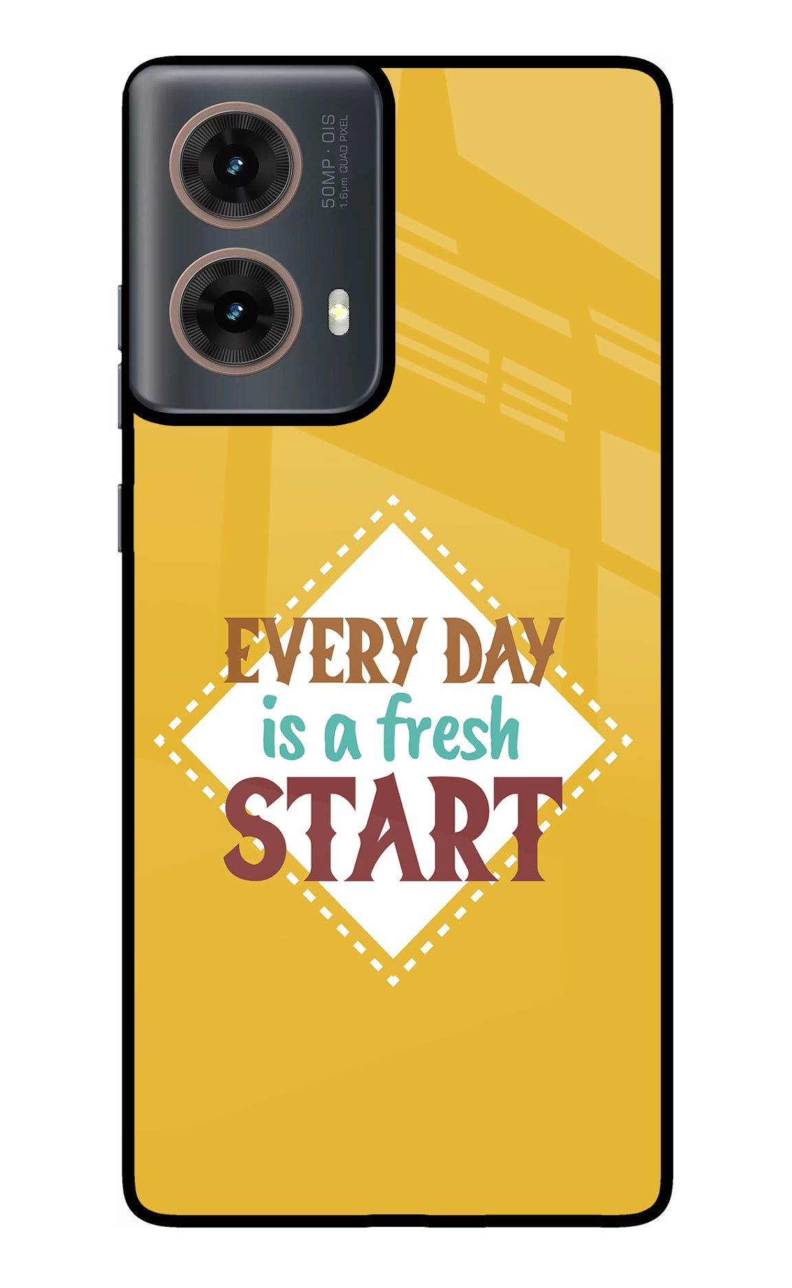 Every day is a Fresh Start Motorola G85 Glass Case