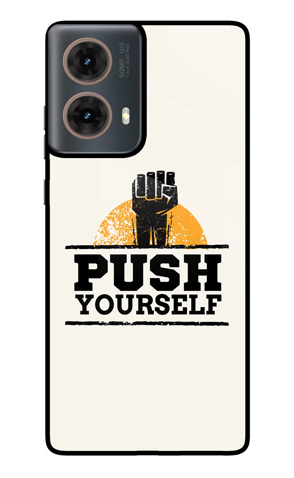 Push Yourself Motorola G85 Glass Case