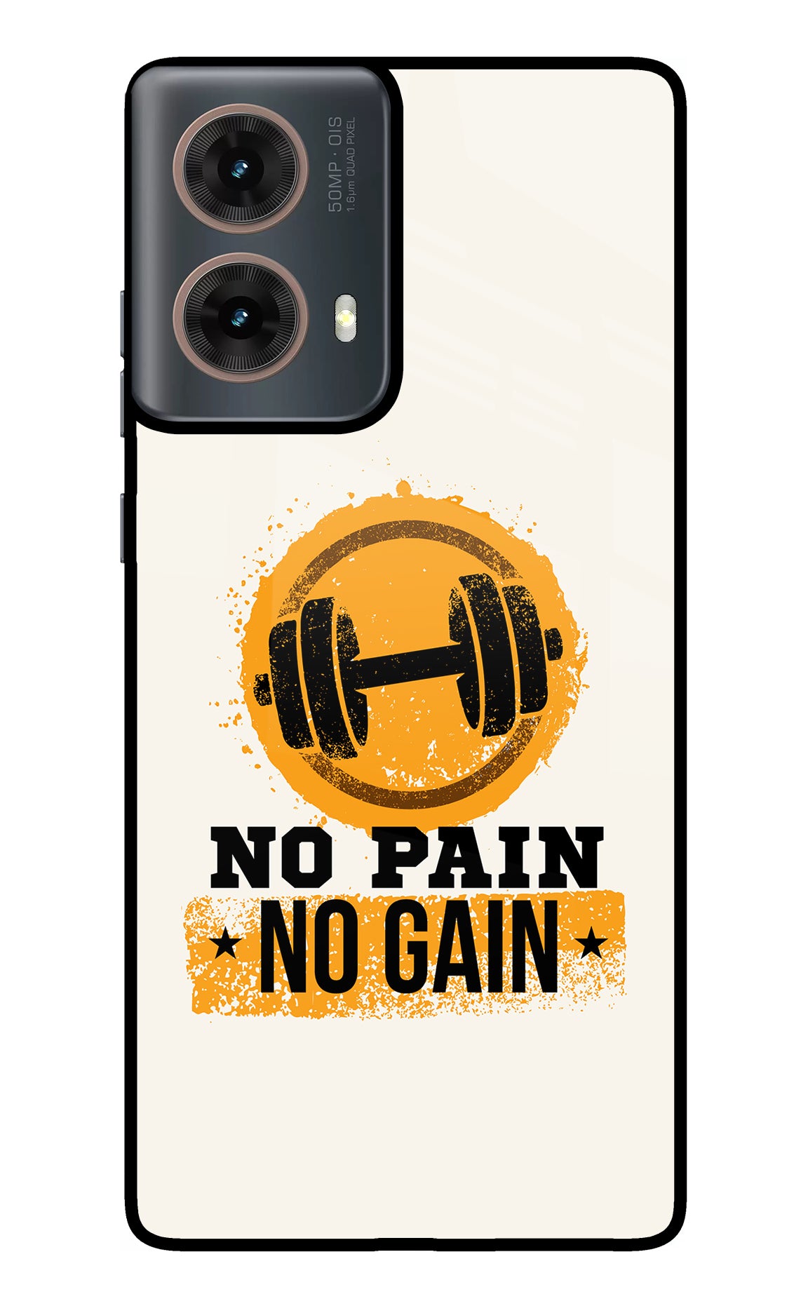 No Pain No Gain Motorola G85 Glass Case