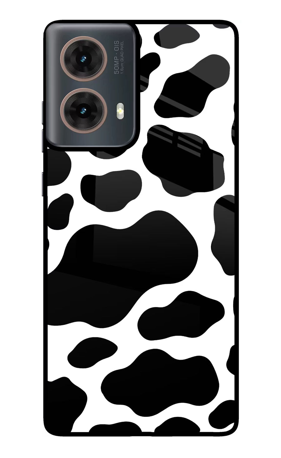 Cow Spots Motorola G85 Back Cover, Metal case
