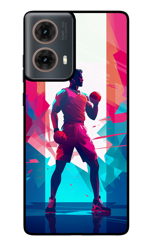 Champion Fighter (AI Generated) Motorola G85 Glass Case