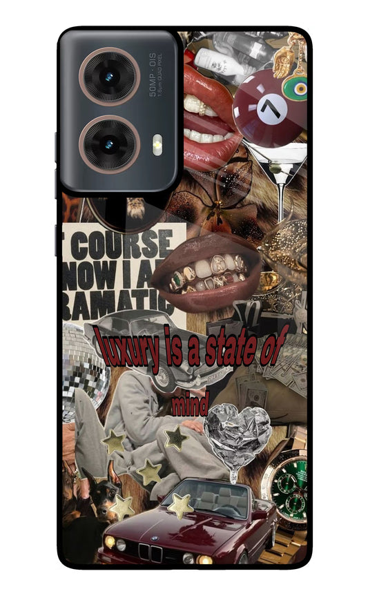 Luxury Motorola G85 Glass Case