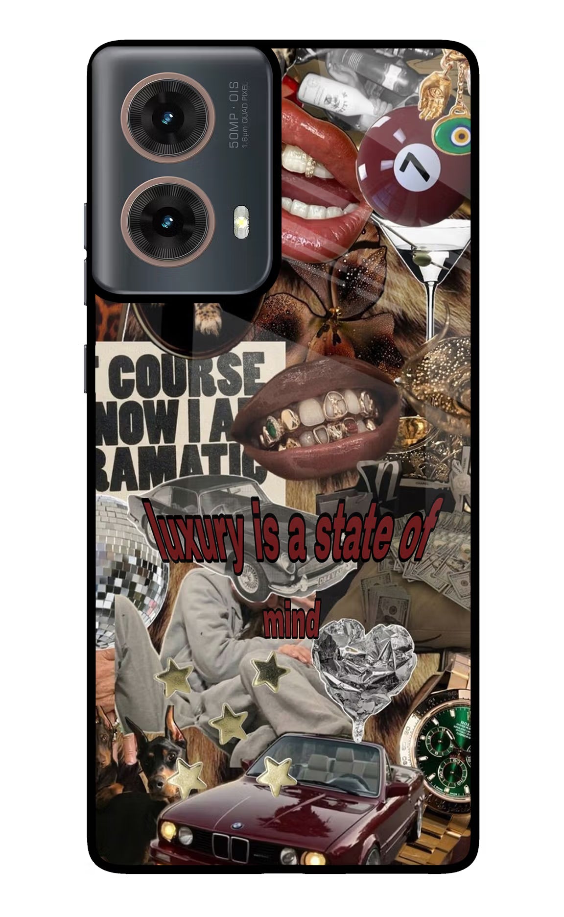 Luxury Motorola G85 Glass Case Back Cover by Casekaro