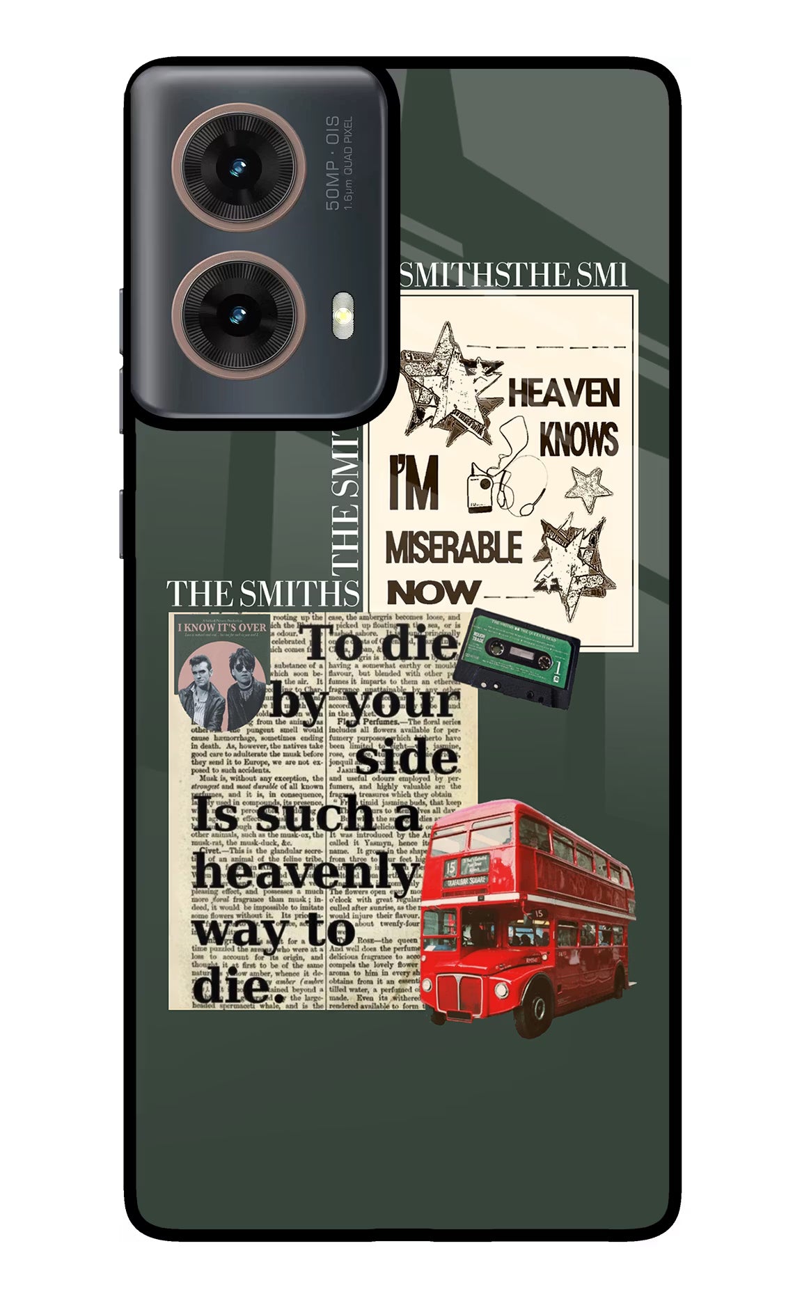 The Smiths Motorola G85 Glass Case Back Cover by Casekaro