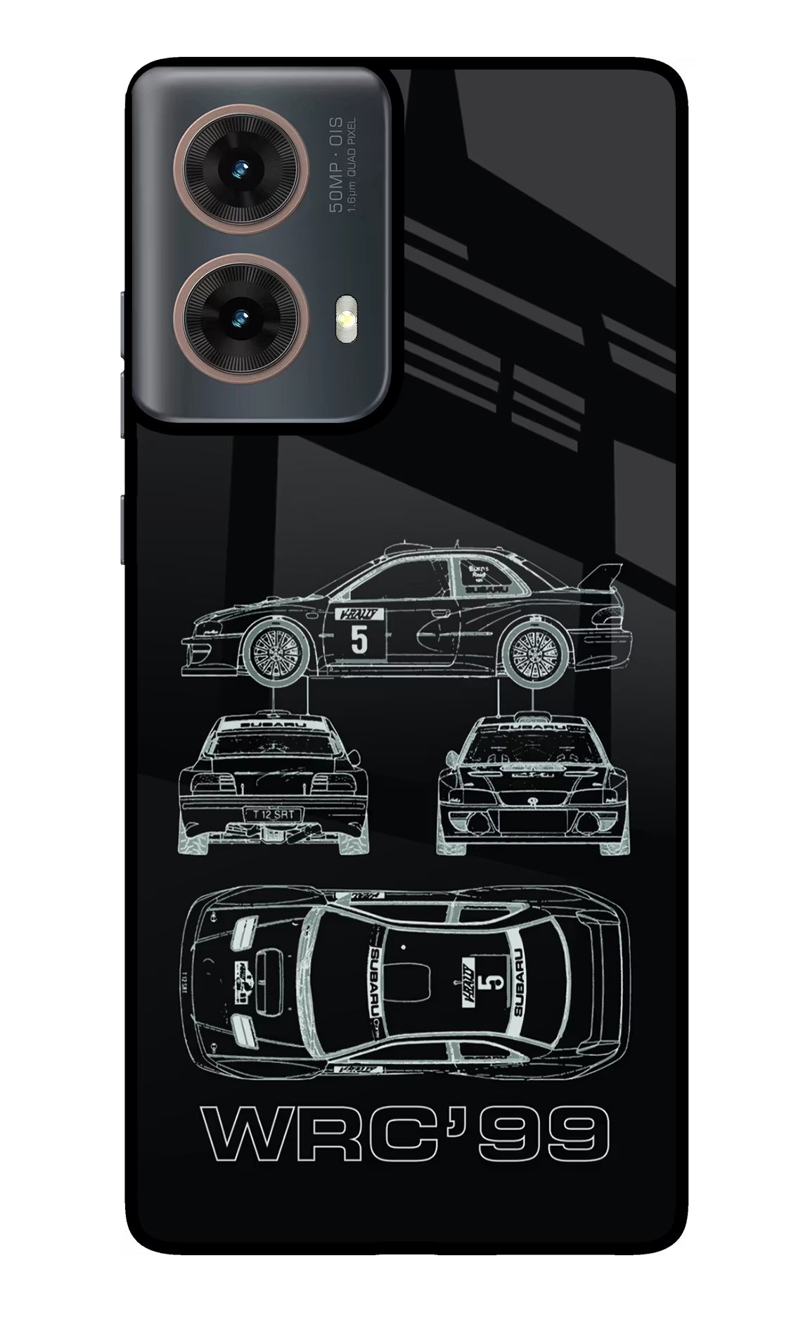 WRC'99 Motorola G85 Glass Case Back Cover by Casekaro