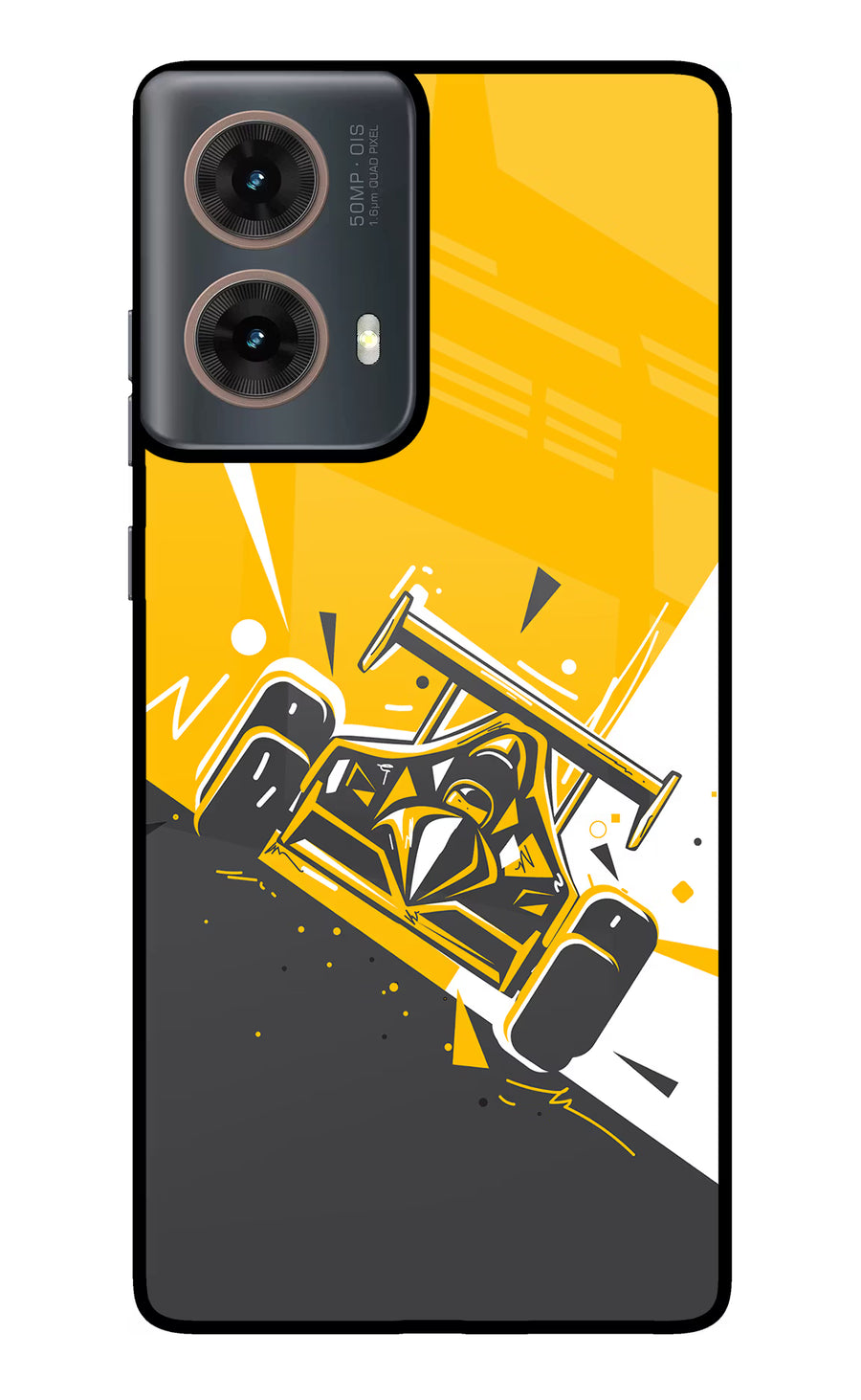 Track King Motorola G85 Back Cover, Metal case