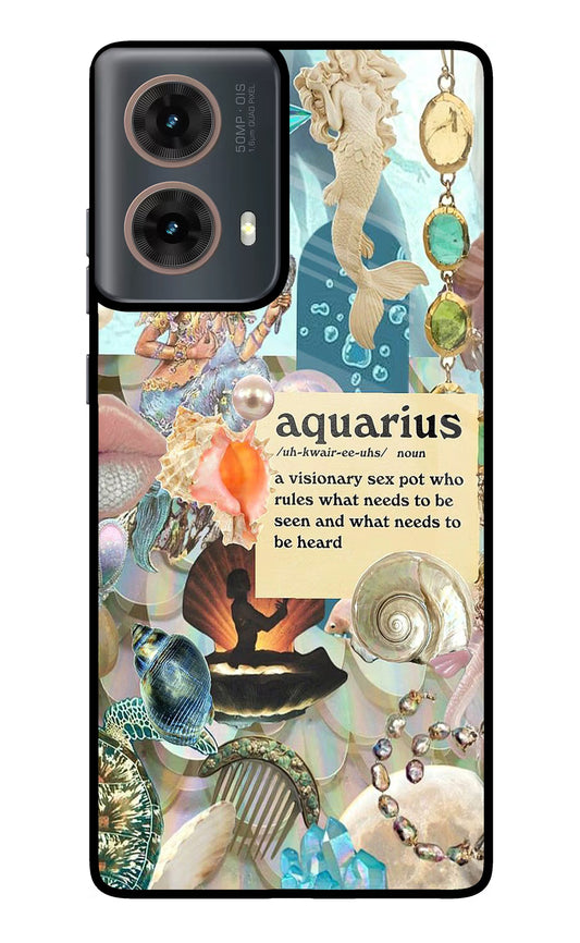 Aquarius Zodiac Motorola G85 Glass Case