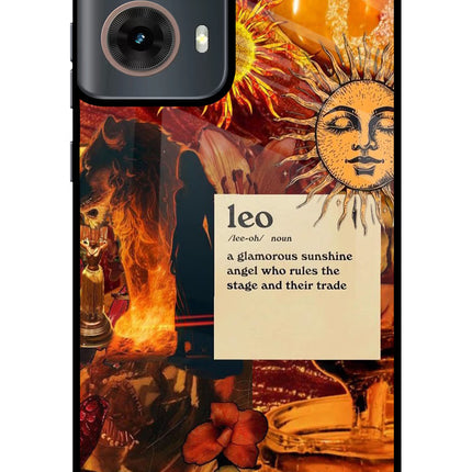 Leo Zodiac Motorola G85 Glass Case