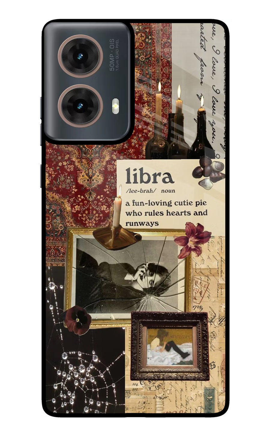 Libra Zodiac Motorola G85 Back Cover, Metal case
