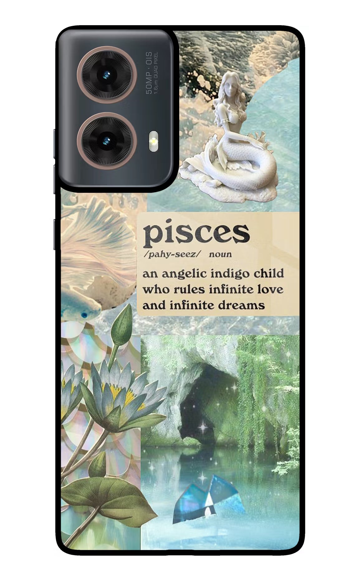 Pisces Zodiac Motorola G85 Glass Case Back Cover by Casekaro