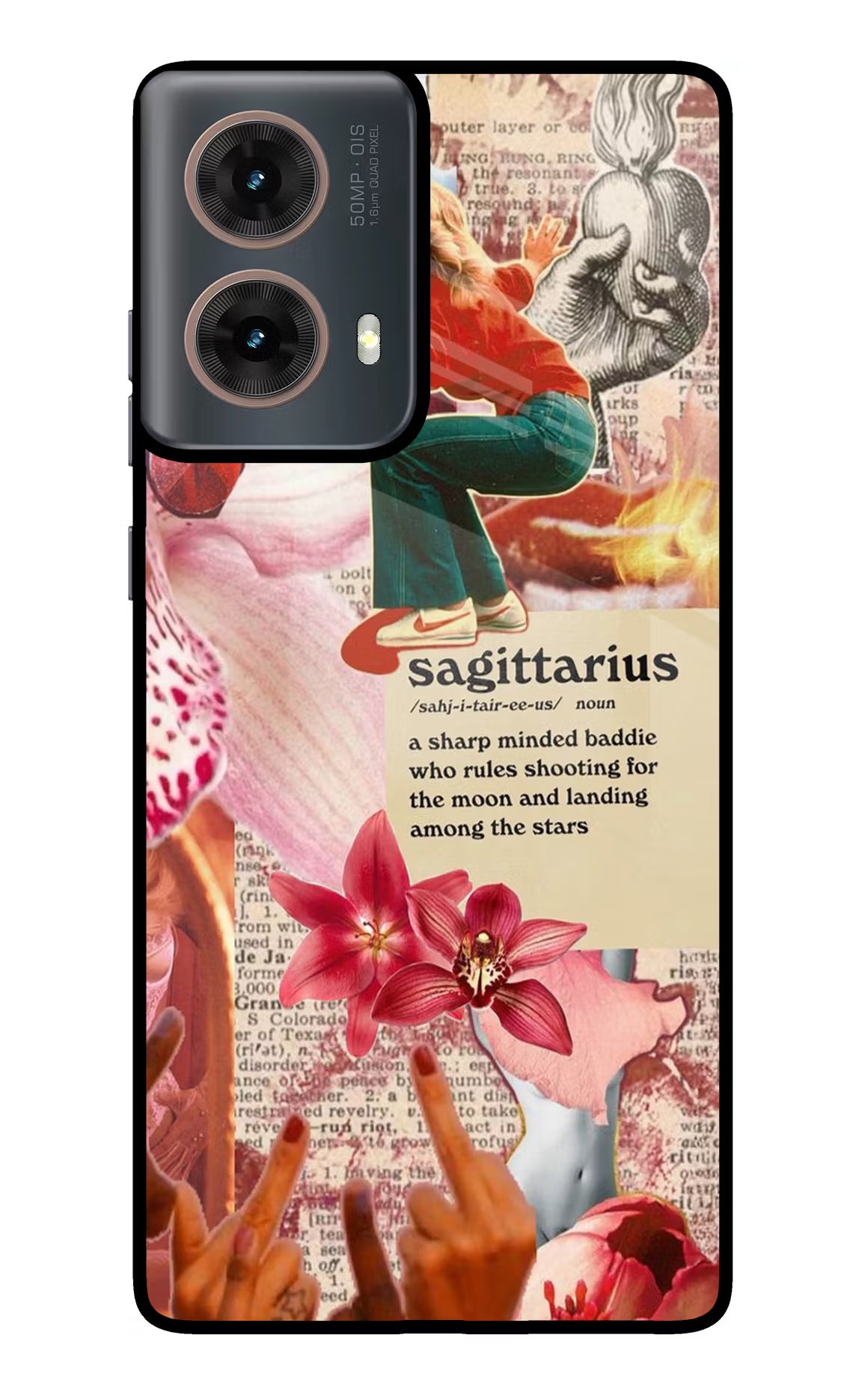 Sagittarius Zodiac Motorola G85 Glass Case Back Cover by Casekaro