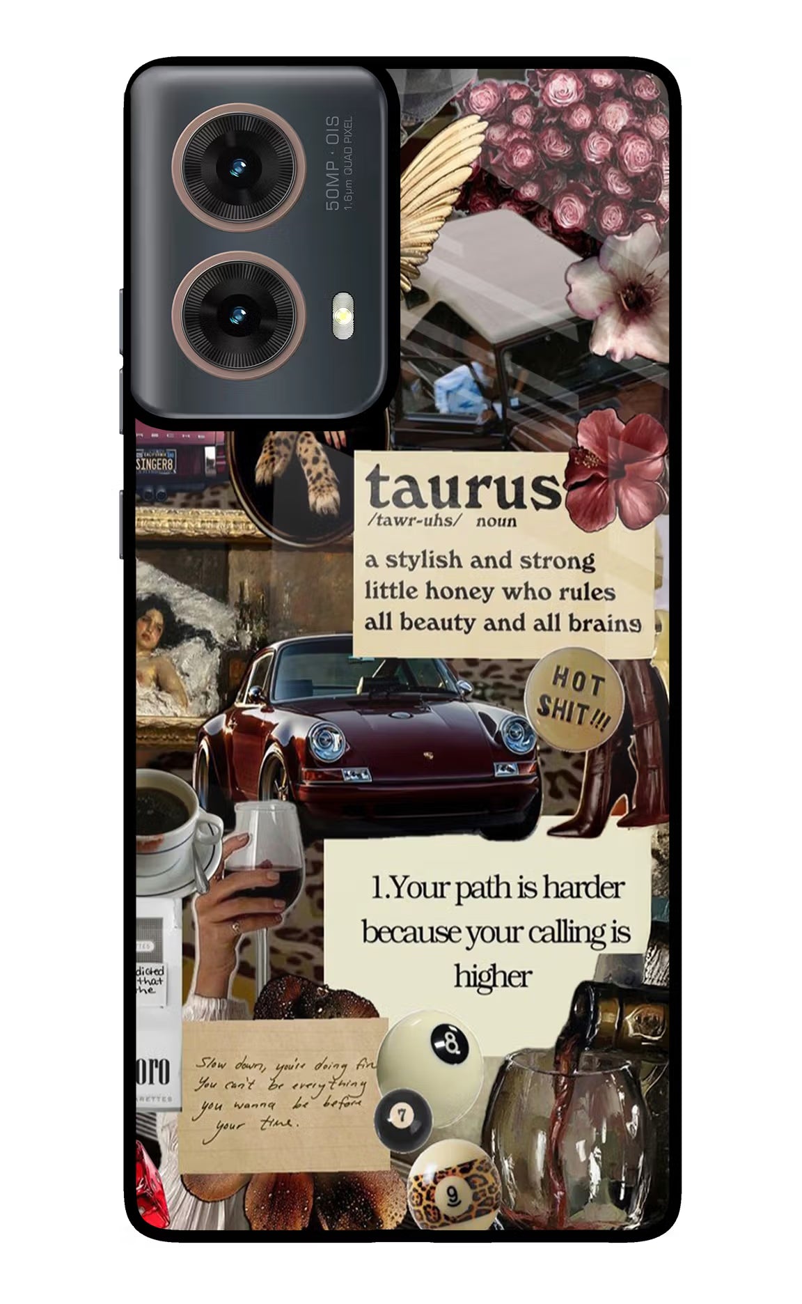 Taurus Zodiac Motorola G85 Glass Case Back Cover by Casekaro