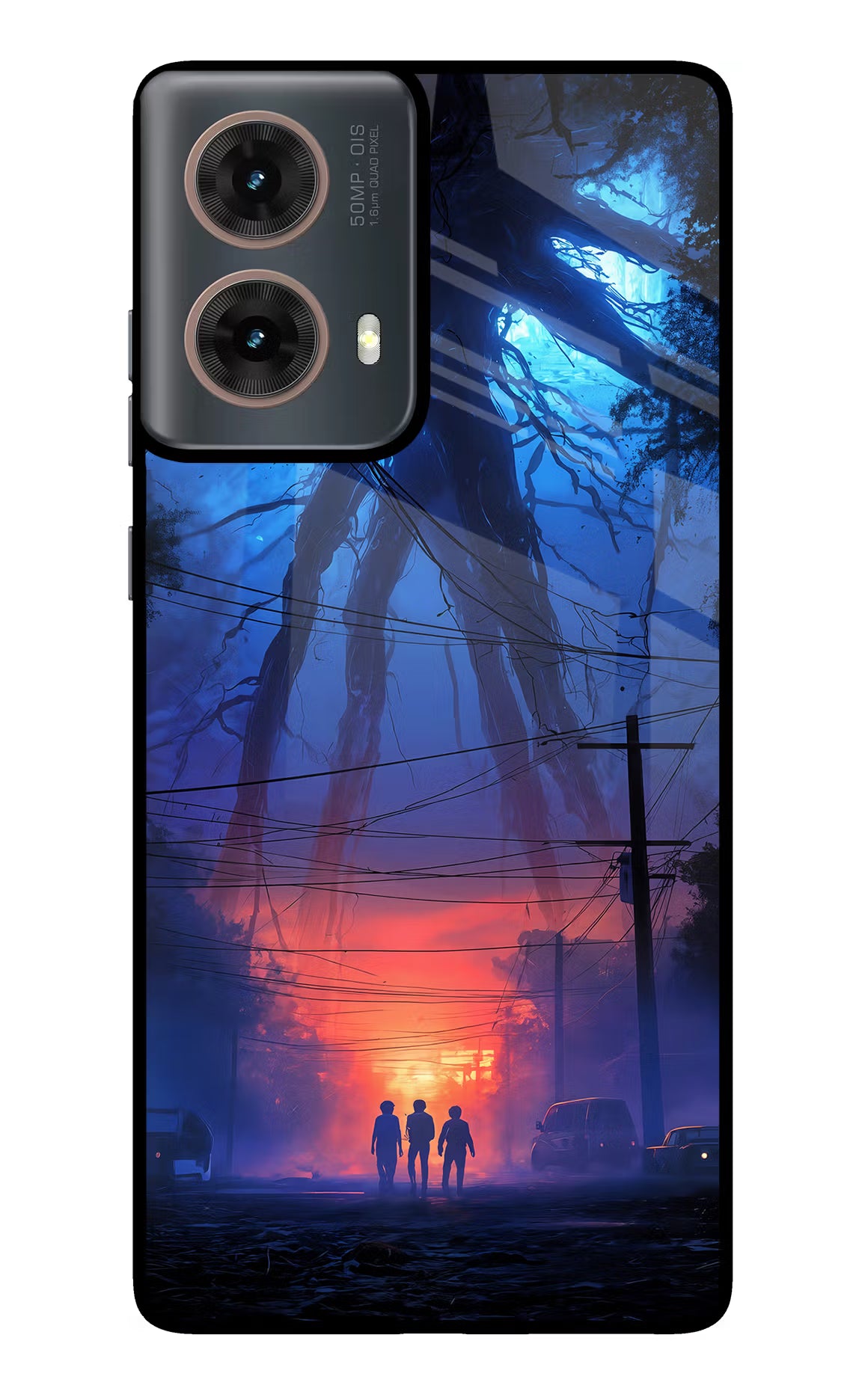 Ordinary Things Shadow Motorola G85 Glass Case Back Cover by Casekaro
