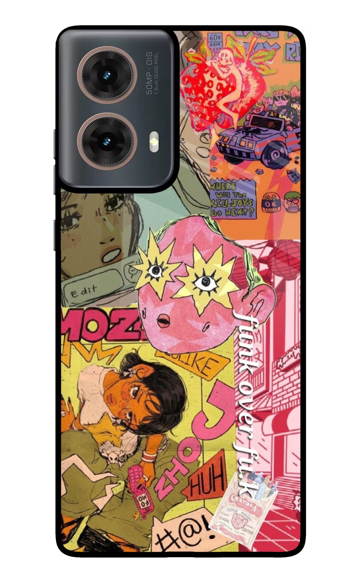 Funkover Motorola G85 Glass Case